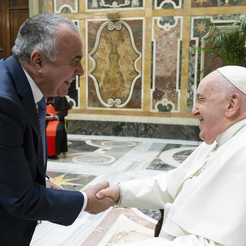 parrinello con papa francesco